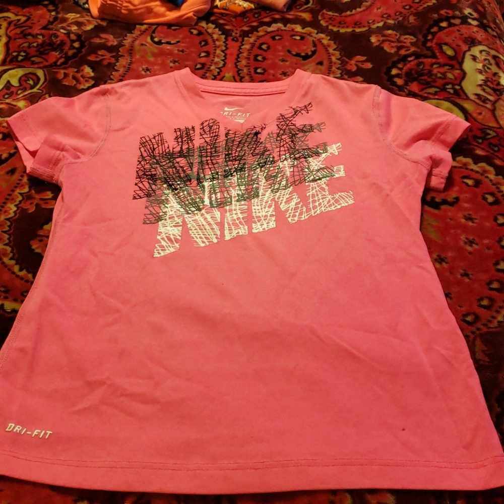 Nike dri fit pink shirt